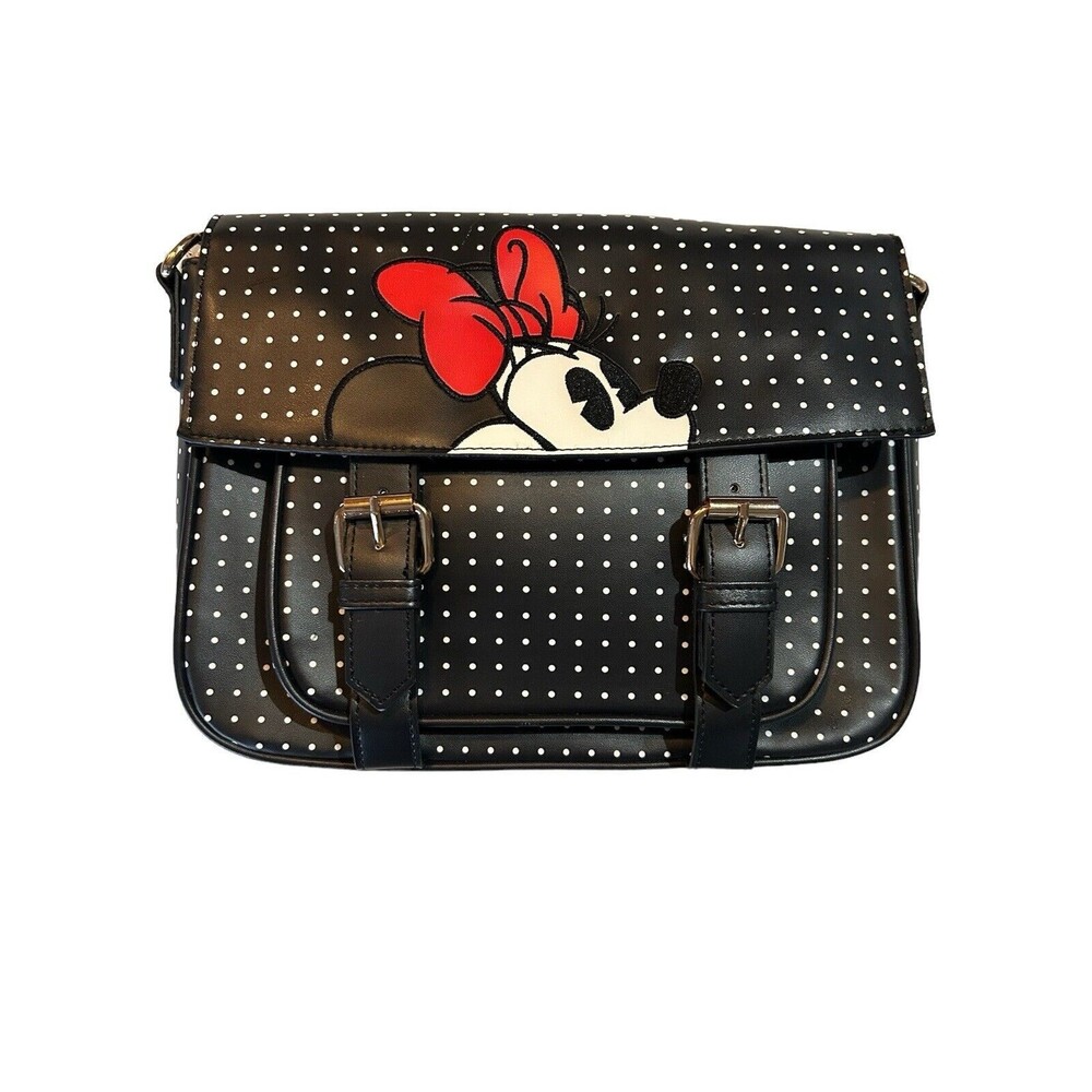 Disney Polka Dot Minnie Mouse Fashion Crossbody Purse NWT - Picture 2 of 8